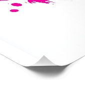 Rave-Schädel � EDM-Party-Skelett-DJ Poster (Ecke)