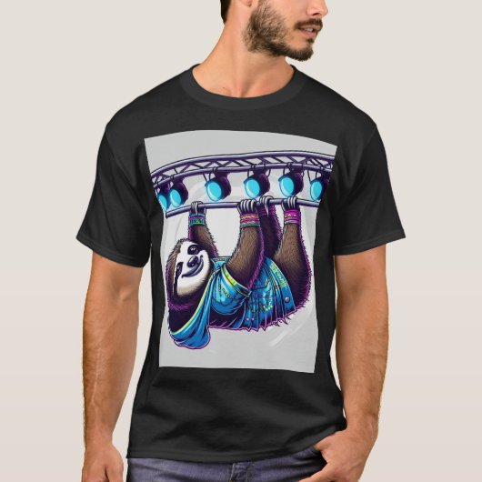 Rave Sloth - Rigger T-Shirt (Vorderseite)