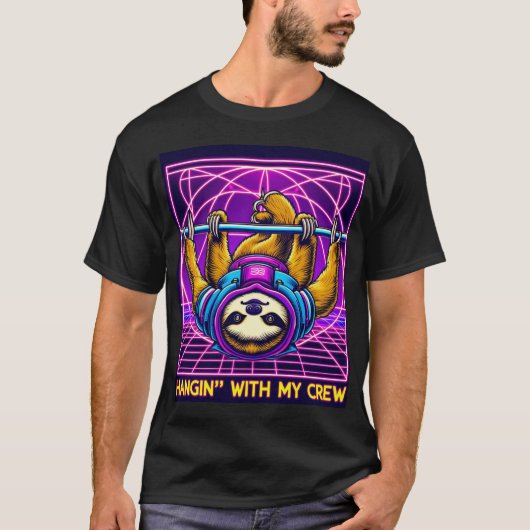 Rave Sloth T-Shirt (Vorderseite)