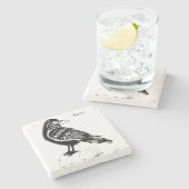 Rave-Stone-Untersetzer Steinuntersetzer (Seitenansicht)