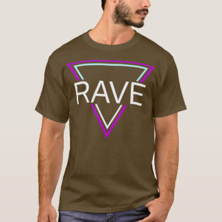 Rave Techno House Party EDM Festival Moon and Star T-Shirt