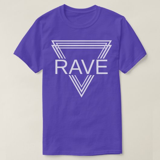 Rave Techno House Party EDM Festival Moon and Star T-Shirt (Design vorne)