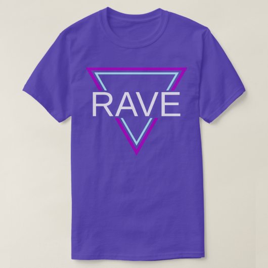 Rave Techno House Party EDM Festival Moon and Star T-Shirt (Design vorne)