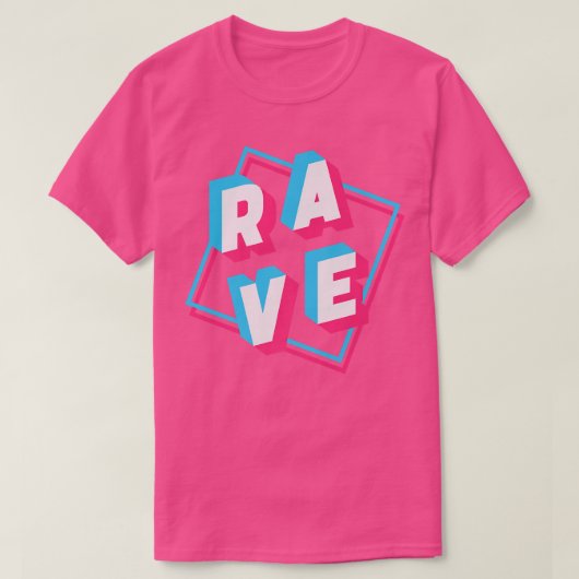 Rave Techno Music T-Shirt (Design vorne)