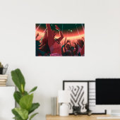 Rave unter den Sternen Poster (Heimbüro)