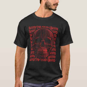 Rave zum Techno Music Back Print T-Shirt