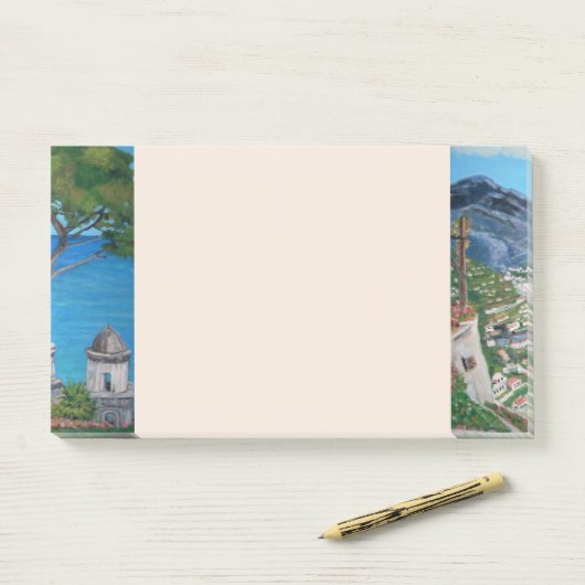 Ravello - 10" x 6" Posten-it® Anmerkungen Post-it Klebezettel (Auf Schreibtisch)