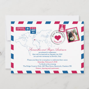 Ravello Italien Luftpost Hochzeitsempfang Einladung