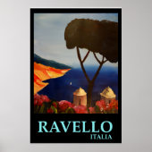 Ravello Italien - Retro Style Poster (Vorne)