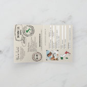 Ravello Italy Passport Wedding Einladung (Innenseite)