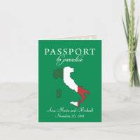 Ravello Italy Passport Wedding Einladung