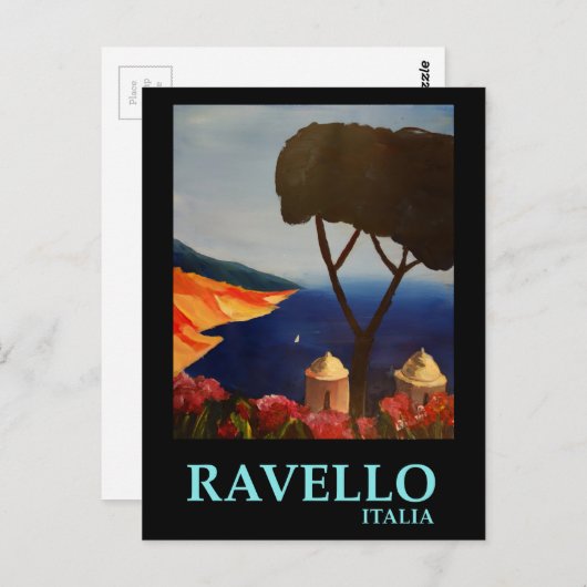 Ravello Salerno Italien Ansicht Amalfi Küste Postkarte (Vorne/Hinten)