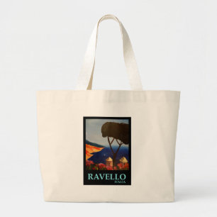 Ravello Salerno Italien Ansicht von Amalfi-Küste Jumbo Stoffbeutel