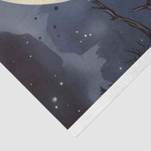 Raven 1 Halloween-Dekoupage Seidenpapier (Ausschnitt)