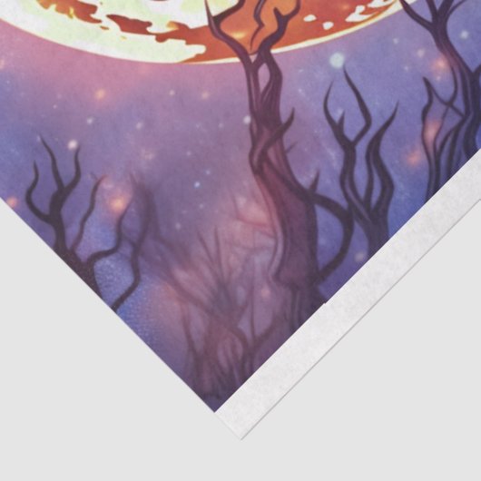 Raven 3 Halloween-Dekoupage Seidenpapier (Ausschnitt)