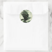 Raven 9 runder aufkleber (Tasche)