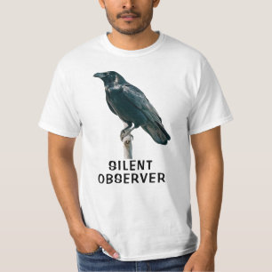 Raven an einer Zweigstelle T-Shirt