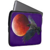 Raven and Eclipsing Moon Laptop Sleeve (Vorne Rechts)