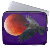 Raven and Eclipsing Moon Laptop Sleeve (Vorderseite)