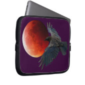 Raven and Eclipsing Moon Laptop Sleeve (Vorne Rechts)