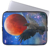 Raven and Eclipsing Moon Laptop Sleeve (Vorderseite)