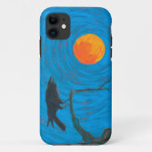 Raven and Full Moon Case-Mate iPhone Hülle (Rückseite)