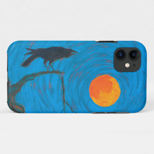 Raven and Full Moon Case-Mate iPhone Hülle