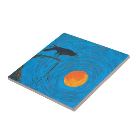 Raven and Full Moon Fliese (Seite)
