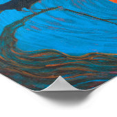 Raven and Full Moon Poster (Ecke)