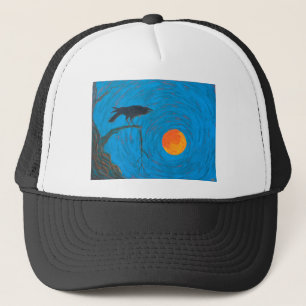 Raven and Full Moon Truckerkappe