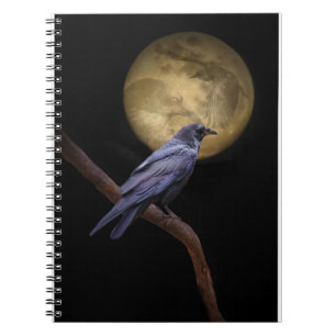 Raven and Moon Journaling Notebook Notizblock