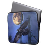Raven and Moon Laptop Sleeve (Vorderseite Links)