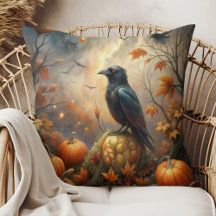Raven and Pumpkin - Dunkle Herbstdekoration