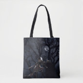 Raven and Rat Skeleton in Moonlight Tasche (Vorderseite)