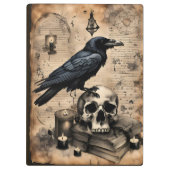 Raven and Skull Arcane Page Klemmbrett (Rückseite)
