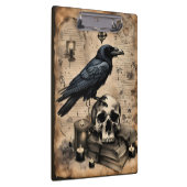 Raven and Skull Arcane Page Klemmbrett (Rechts)