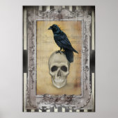 Raven and Skull halloween Poster (Vorne)