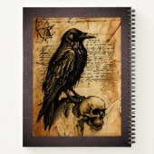 Raven and Skull Junk Journal Page Notizblock (Rückseite)