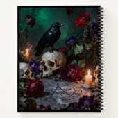 Raven and Skull with Pentagram Notizblock (Rückseite)