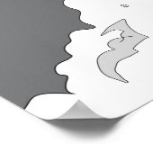 Raven And The Moon Poster (Ecke)