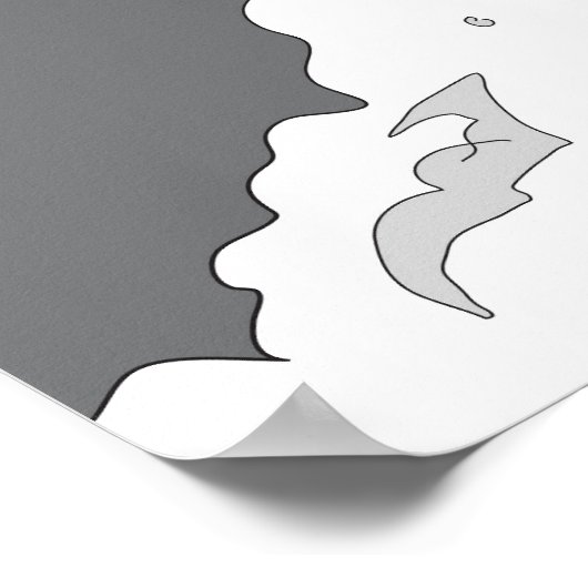 Raven And The Moon Poster (Ecke)