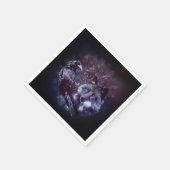 Raven and Wolf - Vegvisir and Tree of life Serviette (Ecke)