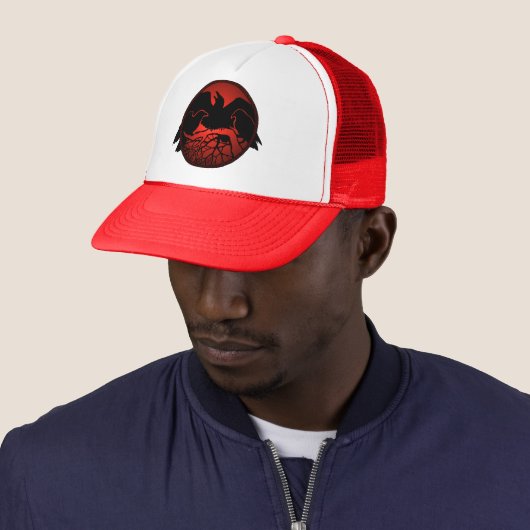 Raven Art Cap Wild Bird Crow Hats Raven Geschenke Truckerkappe (Beispiel)