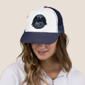 Raven Art Cap Wild Bird Crow Hats Raven Geschenke Truckerkappe (Beispiel)