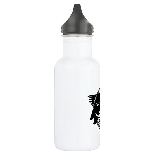 Raven Art Cool Crow Art Sport Flasche Edelstahlflasche (Links)