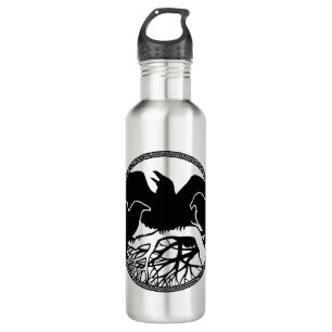 Raven Art Cool Crow Art Sport Flasche Trinkflasche