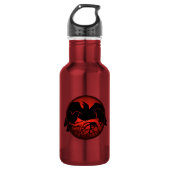 Raven Art Cool Crow Art Sport Flasche Trinkflasche (Vorderseite)