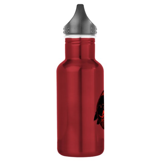 Raven Art Cool Crow Art Sport Flasche Trinkflasche (Links)