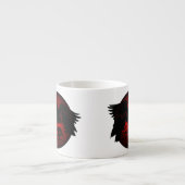 Raven Art Cup Native Art Raven Coffee Espresso Cup Espressotasse (Vorderseite)