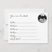 Raven Art Einladungen Personalisierte Kunstkarte (Rückseite)